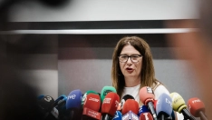 EuropaPress 6773552 exmilitante socialista leire diez rueda prensa hotel novotel junio 2025