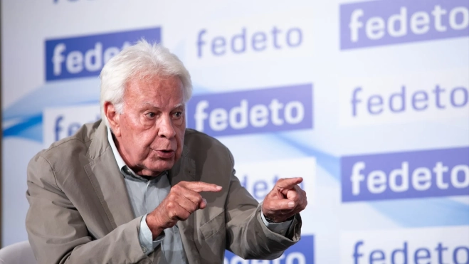 El expresidente del Gobierno de España, Felipe González, durante un encuentro institucional y político en Toledo. Juanma Jiménez / Europa Press