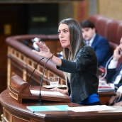La portavoz de Junts en el Congreso, Miriam Nogueras. Gustavo Valiente / Europa Press