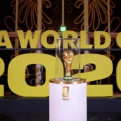 Letrero de la Copa del Mundo 2026 con el trofeo. (Fuente: EstadioDeportivo).