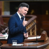 El portavoz de ERC en el Congreso, Gabriel Rufián. Gustavo Valiente / Europa Press