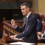 El presidente del Gobierno, Pedro Sánchez, durante su comparecencia en el Congreso de los Diputados esta mañana. Eduardo Parra / Europa Press