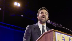 El alcalde de Nueva York, Zohran Mamdani, durante un discurso en un acto electoral de la ciudad. Fuente: @ZohranKMamdani (X)
