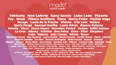 Programación cultural y musical del MADO 2026. Imagen de X (@MADOrgullo)