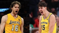 El exjugador español Pau Gasol y el jóven jugador Aday Mara. (Fuente: MundoDeportivo).