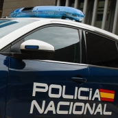 Vehículo de la Policía Nacional. Diego Radamés / Europa Press