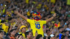 Afición ecuatoriana delebrando el triunfo. (Fuente: Primicias.ec).