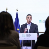 El presidente del Gobierno, Pedro Sánchez