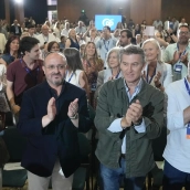 El presidente del PP en Cataluña, Alejandro Fernández, y el presidente del PP, Alberto Núñez Feijóo. Fotos PP: Tarek El presidente del PP en Cataluña, Alejandro Fernández, y el presidente del PP, Alberto Núñez Feijóo. Fotos PP: Tarek