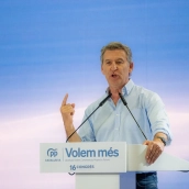 El presidente del PP, Alberto Núñez-Feijóo.  Lorena Sopêna / Europa Press
