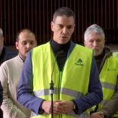 Pedro Sánchez, este lunes en Adamuz