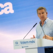 El presidente del PP, Alberto Núñez-Feijóo. Lorena Sopêna / Europa Press