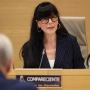 La presidenta de la Sociedad Estatal de Participaciones Industriales (SEPI), María Belén Gualda González, en el Senado. Alejandro Martínez Vélez / Europa Press