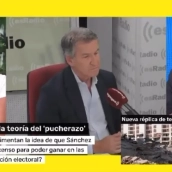 Hugo Pereira (d), director de 'ElConstitucional.es' en 'Mañaneros 360' de TVE
