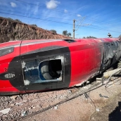 El tren Iryo accidentado este domingo