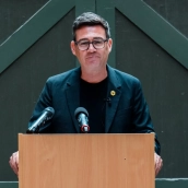 Andy Burnham, exalcalde del Gran Mánchester y favorito a suceder como Primer Ministro del Reino Unido a Keir Starmer. Fuente: @andyburnham en X
