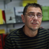 El cofundador de Podemos, Juan Carlos Monedero, en una imagen de archivo. Isabel Infantes / Europa Press