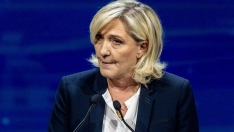La líder de Agrupación Nacional, Marine Le Pen, durante la cumbre ‘Patriots’ en Madrid. Ricardo Rubio / Europa Press