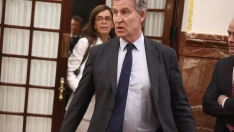 EuropaPress 7552896 presidente pp alberto nunez feijoo salida sesion plenaria congreso
