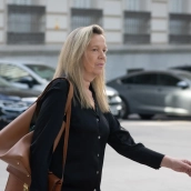 La abogada de Bárcenas, Marta Giménez Cassina, a su llegada a la Audiencia Nacional. Fernando Sánchez / Europa Press