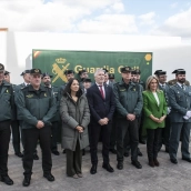 El ministro del Interior, Fernando Grande-Marlaska (c), la directora general de la Guardia Civil, Mercedes González (3i). Víctor Fernández / Europa Press