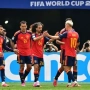 Jugadores de la selección española en el partido frente a Austria. (Fuente: SoyFutbol).