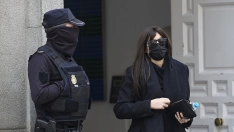 La expareja de Ábalos, Jéssica Rodríguez, a su salida del Tribunal Supremo. Jesús Hellín / Europa Press