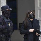La expareja de Ábalos, Jéssica Rodríguez, a su salida del Tribunal Supremo. Jesús Hellín / Europa Press
