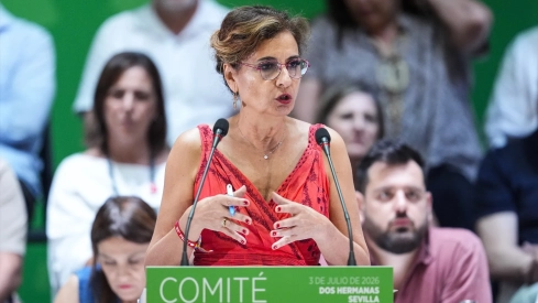 La secretaria general del PSOE-A y portavoz del Grupo Socialista, María Jesús Montero. Joaquín Corchero / Europa Press