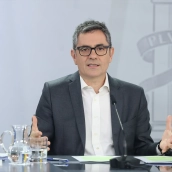 El ministro de Presidencia, Justicia y Relaciones con las Cortes, Félix Bolaños. Marta Fernández / Europa Press