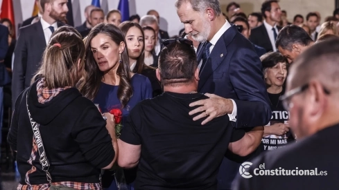 Los Reyes, en el acto de Estado de homenaje a las víctimas de la dana
