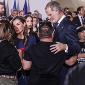 Los Reyes, en el acto de Estado de homenaje a las víctimas de la dana