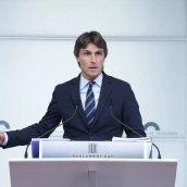 El diputado y portavoz de Junts, Salvador Vergés, comparece ante los medios de comunicación. David Zorrakino / Europa Press El diputado y portavoz de Junts, Salvador Vergés, comparece ante los medios de comunicación. David Zorrakino / Europa Press