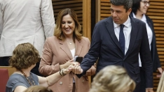 La alcaldesa de Valencia, María José Catalá y el expresidente de la Generalitat valenciana, Carlos Mazón. Rober Solsona / Europa Press