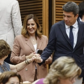 La alcaldesa de Valencia, María José Catalá y el expresidente de la Generalitat valenciana, Carlos Mazón. Rober Solsona / Europa Press