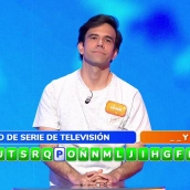 El concursante de 'Pasapalabra', Javier, durante la prueba nueva 'A la Z' del concurso de Antena 3