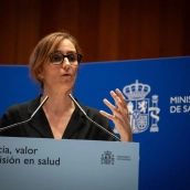 La ministra de Sanidad, Mónica García. Fernando Sánchez / Europa Press