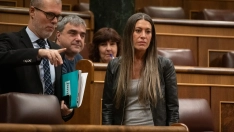 La diputada de Junts, Miriam Nogueras, durante una sesión plenaria en el Congreso.