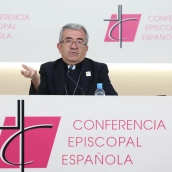 El presidente de la CEE, Mons. Luis Argüello. Marta Fernández / Europa Press